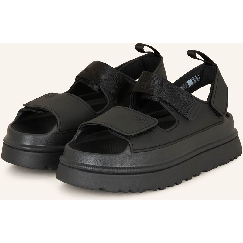 Ugg Plateau-Sandalen Goldenglow schwarz