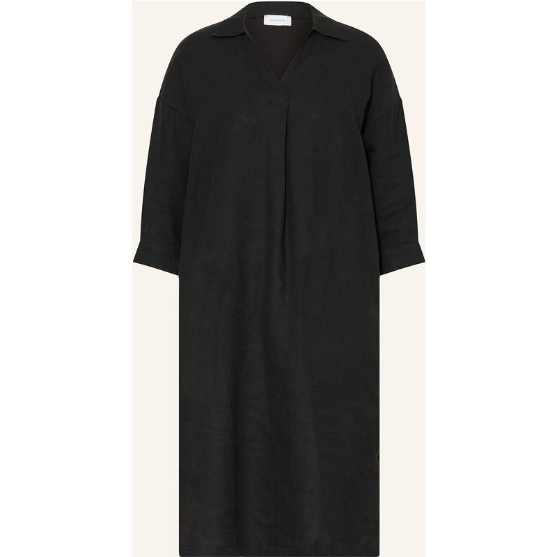 Darling Harbour Leinenkleid Mit 3/4-Arm schwarz