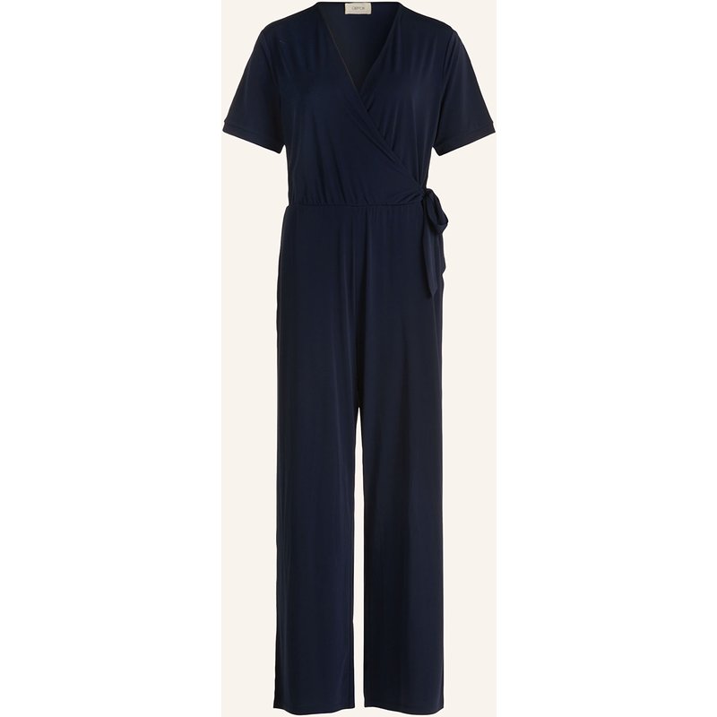 Cartoon Jumpsuit In Wickeloptik blau