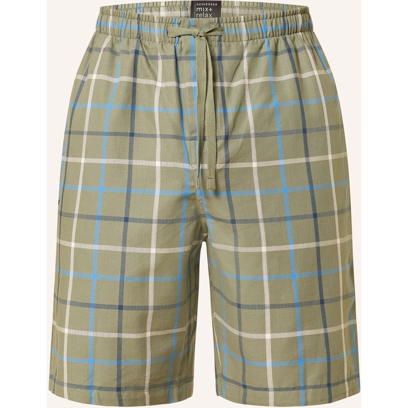 Schiesser Schlafshorts Mix+Relax gruen