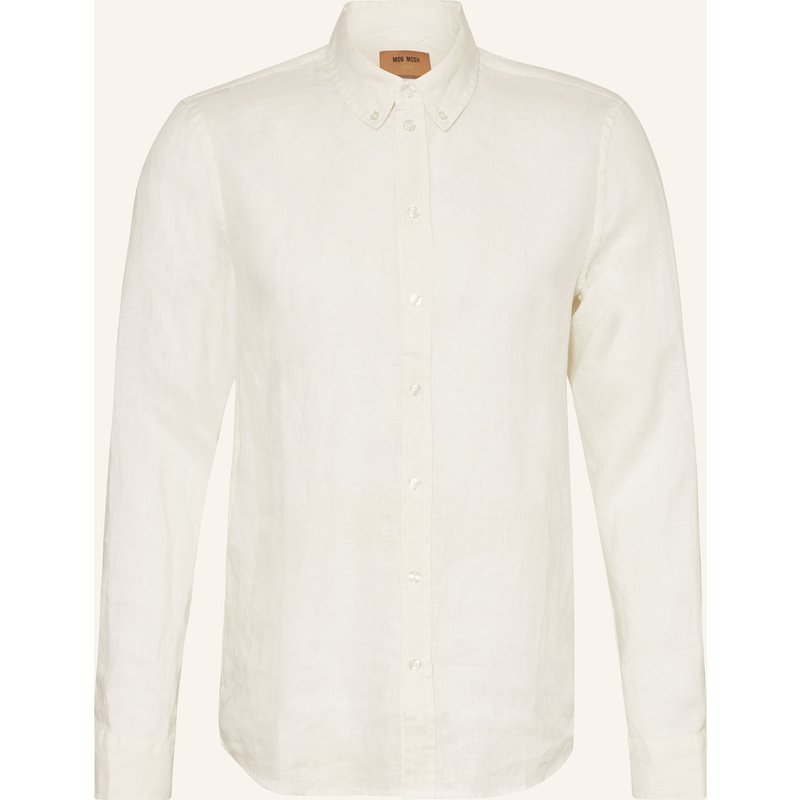 Mos Mosh Gallery Leinenhemd Mmgtheo Regular Fit weiss