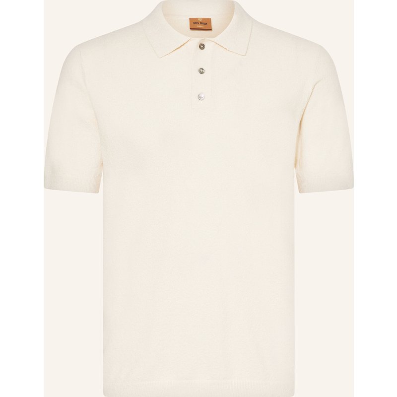 Mos Mosh Gallery Bouclé-Poloshirt Mmgkyle weiss