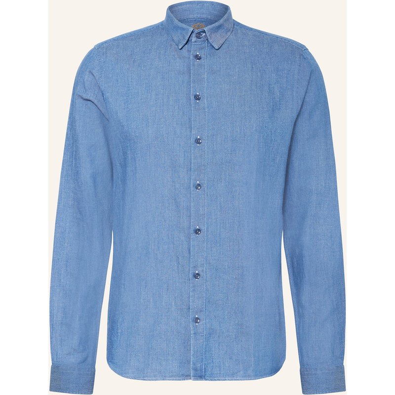 Mos Mosh Gallery Hemd Mmgmarco Slim Fit In Jeansoptik blau