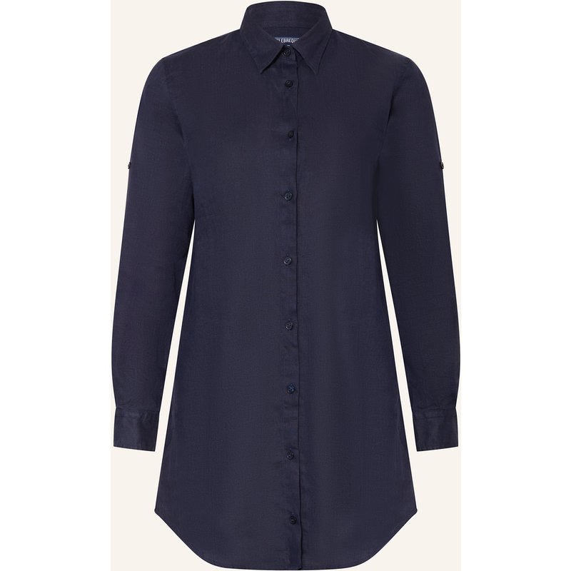 Vilebrequin Strandkleid Fragance Aus Leinen blau