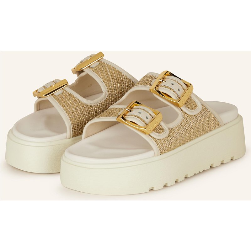 Casadei Plateau-Pantoletten Birlkey weiss