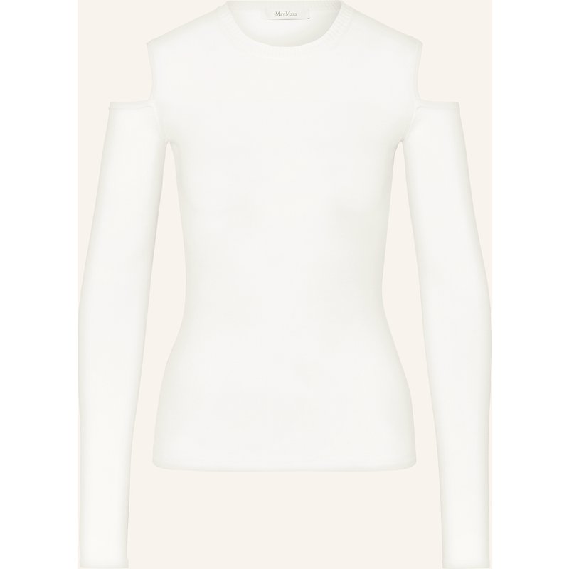 Max Mara Cold-Shoulder-Pullover Vik weiss