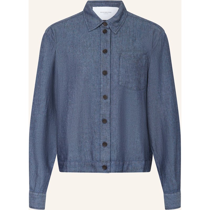Rosemunde Blusenshirt Leyla Mit Leinen blau