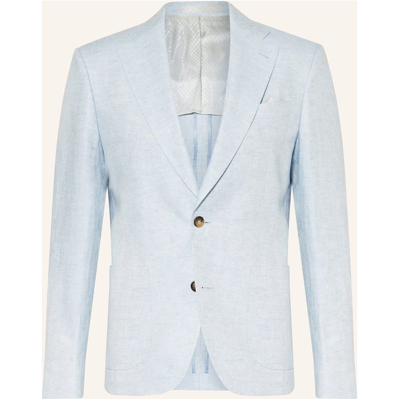 Sand Copenhagen Anzugsakko Sherman Napoli Classic Fit Aus Leinen blau