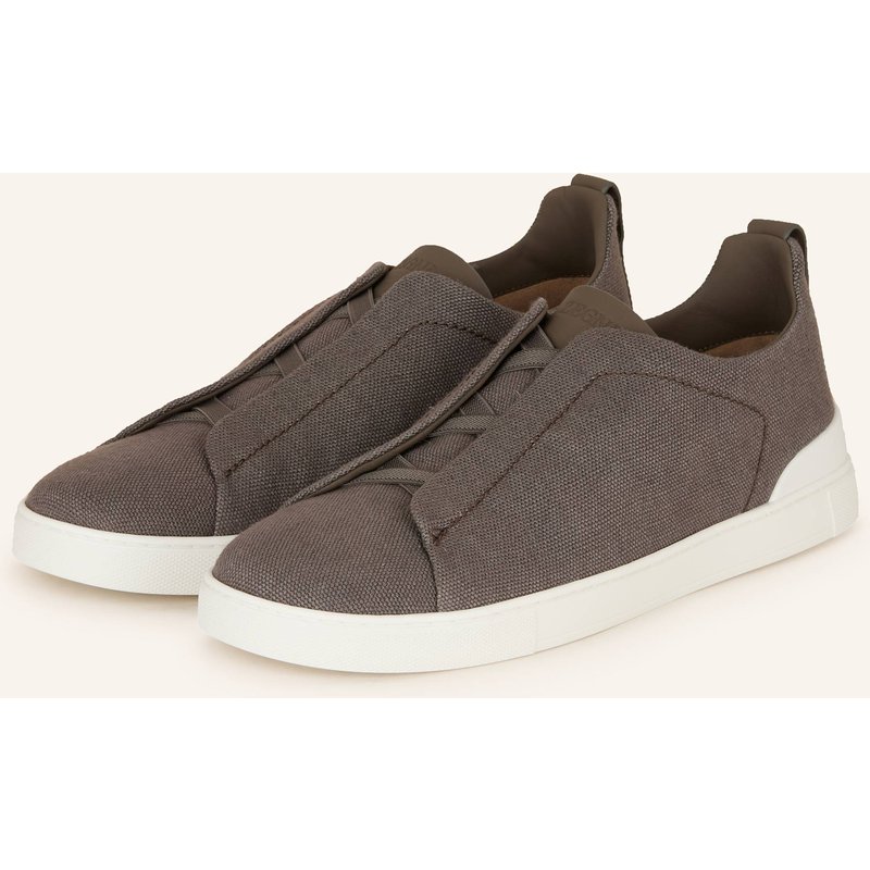 Zegna Slip-On-Sneaker Triple Stitch™ grau