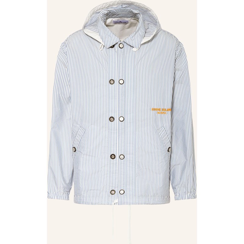 Stone Island Jacke Marina Mit Abnehmbarer Kapuze blau