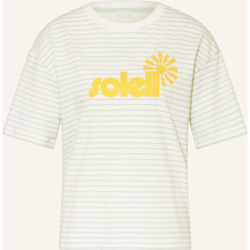 Mey Schlafshirt Serie Striped Holidays beige