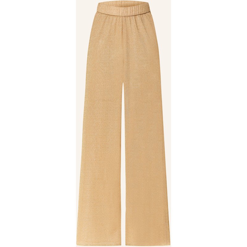 Oséree Marlenehose Lumiere Mit Glitzergarn gold
