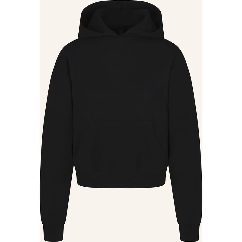 Skims Lounge-Hoodie Cotton-Fleece schwarz