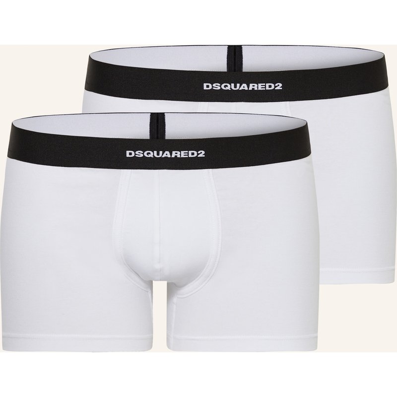 dsquared2 2er-Pack Boxershorts weiss