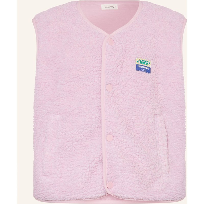 American Vintage Teddyfell-Weste lila