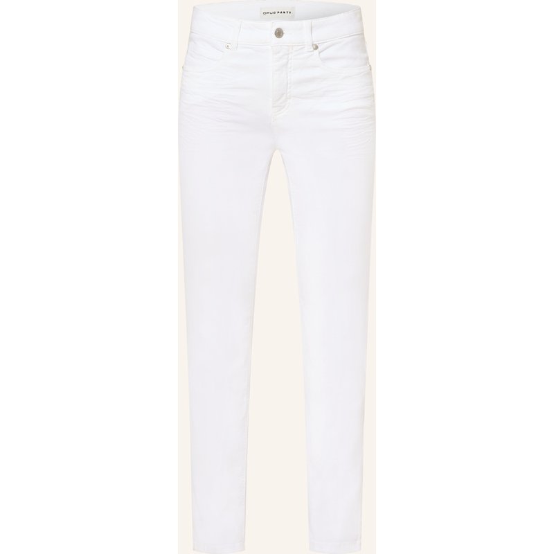 Opus Pants Straight Jeans Melly Base weiss