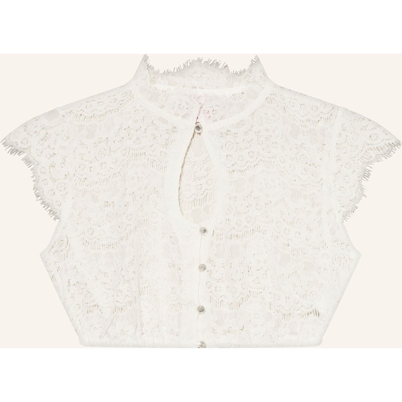 Spieth & Wensky Dirndlbluse Finesse Aus Spitze weiss