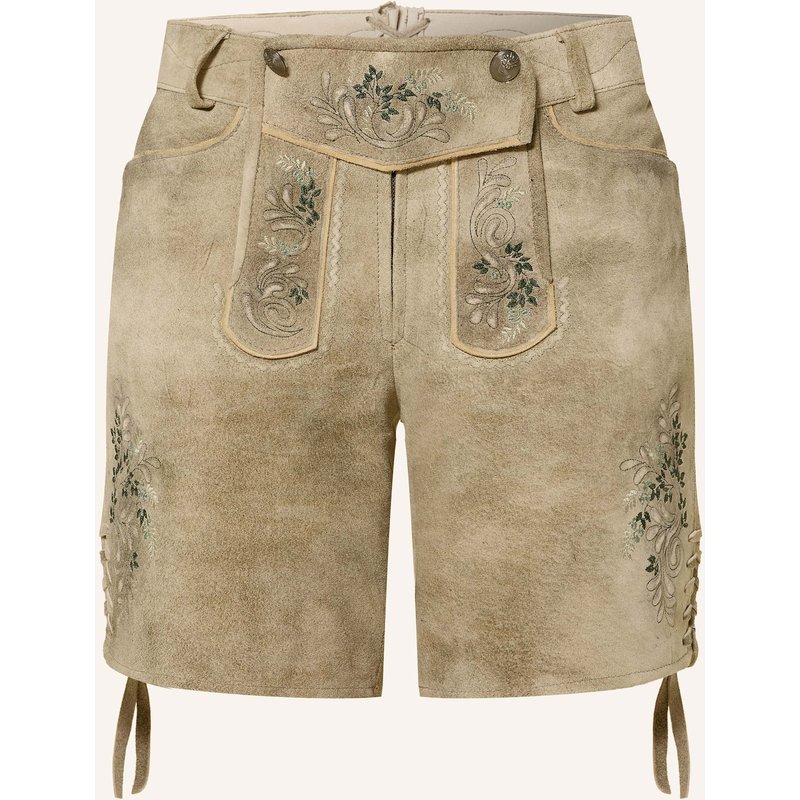 Spieth & Wensky Trachten-Lederhose Flower braun