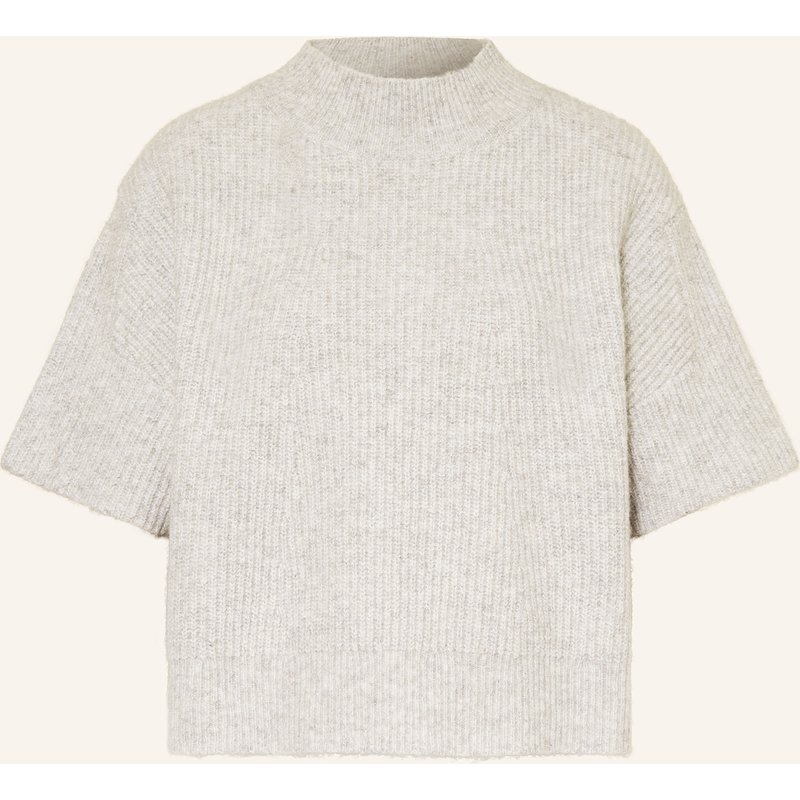 Marc Aurel Strickshirt Mit Glitzergarn grau