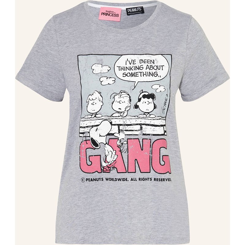 Frogbox T-Shirt Mit Schmucksteinen grau