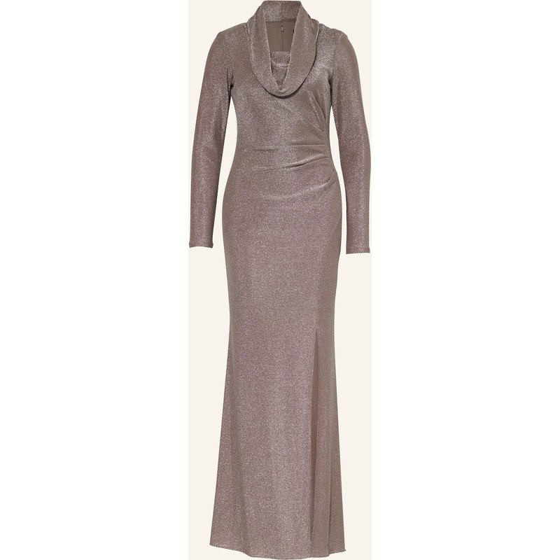 Joseph Ribkoff Signature Abendkleid Mit Glitzergarn braun