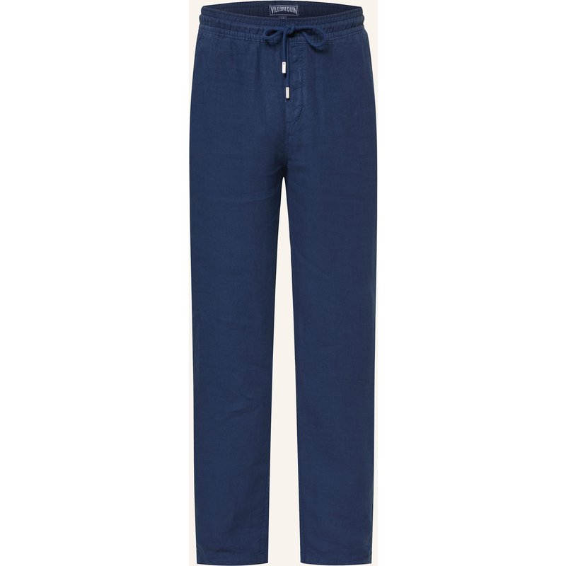 Vilebrequin Leinenhose Pacha blau