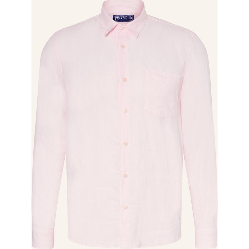 Vilebrequin Leinenhemd Regulrar Fit rosa