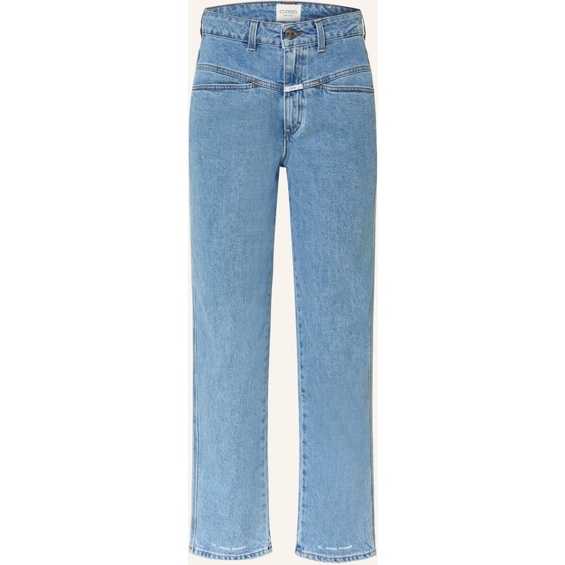 Closed Cropped Jeans Pedal Pusher blau