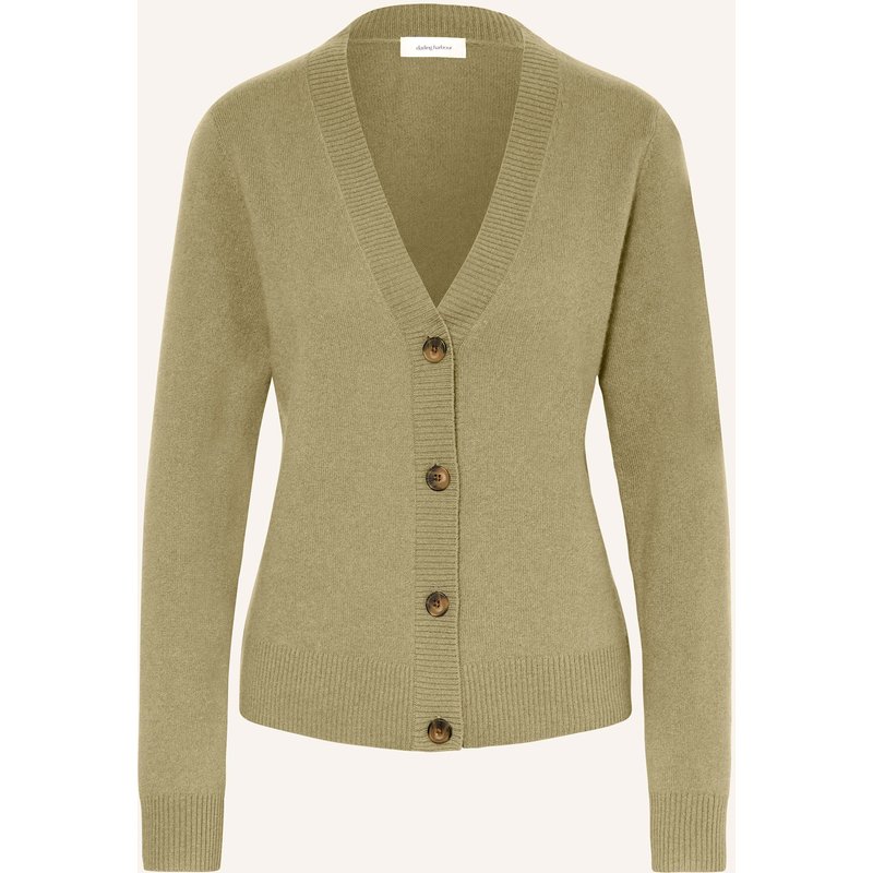Darling Harbour Strickjacke Aus Cashmere gruen