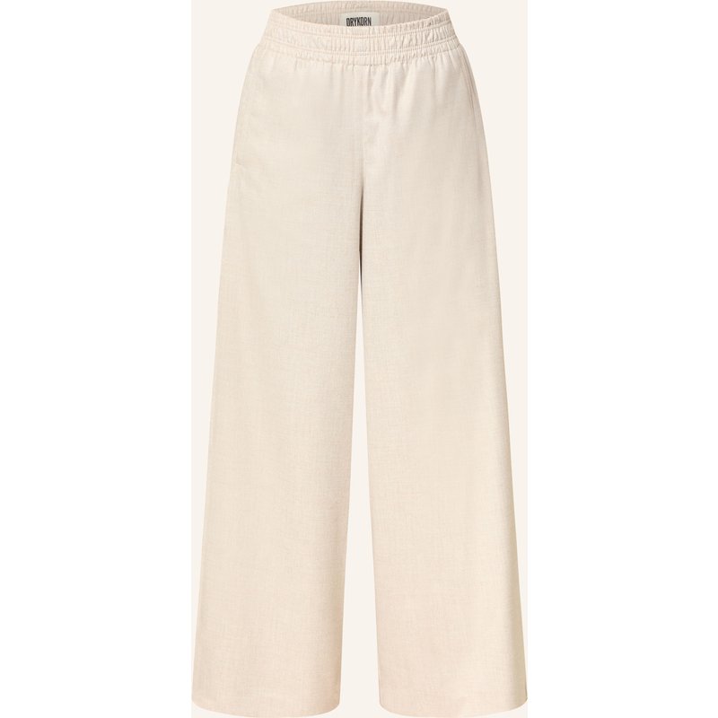 Drykorn Marlenehose Ceiling Aus Flanell beige
