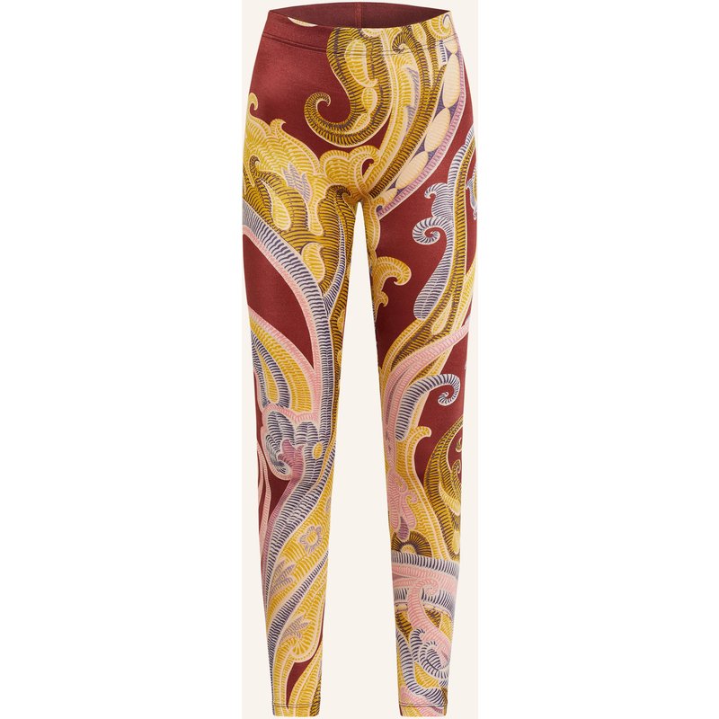 Wolford Feinstrumpf-Leggings Paisley Baroque rot
