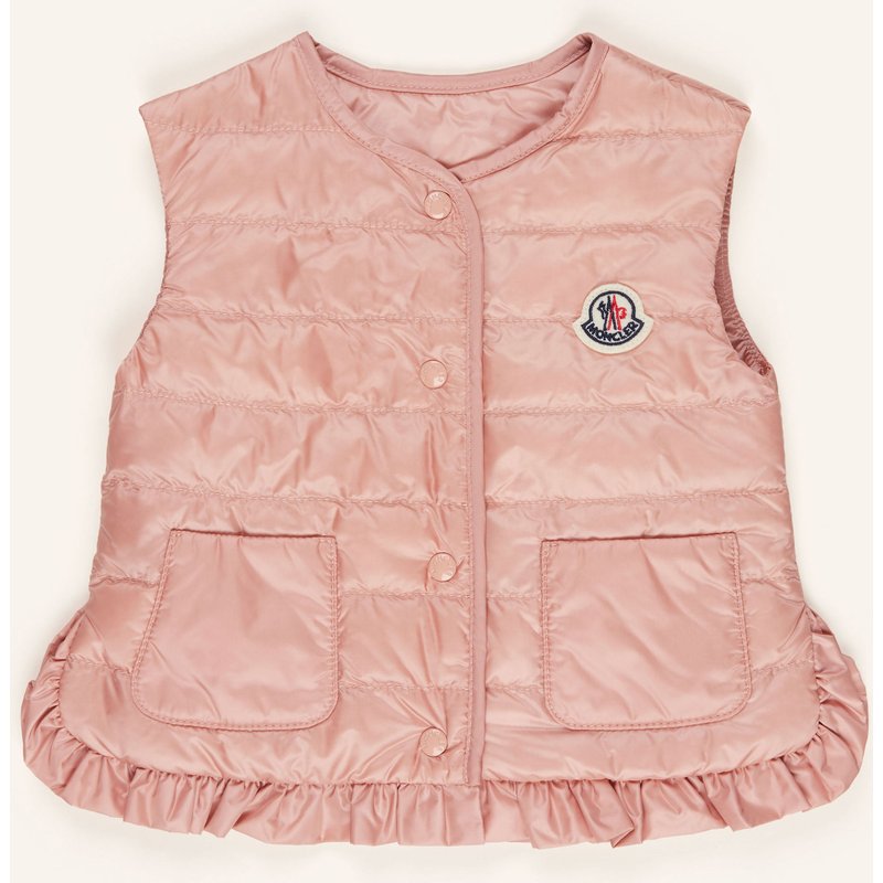 Moncler Enfant Daunenweste Portia Mit Rüschen rosa