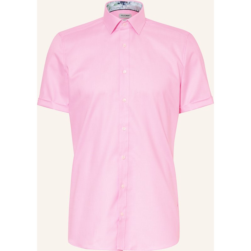 Olymp Kurzarm-Hemd Level Five Body Fit pink