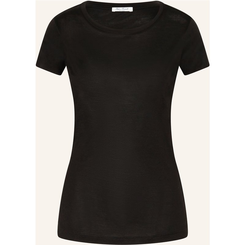 Stefan Brandt T-Shirt Aus Seide schwarz