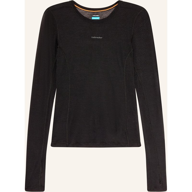 Icebreaker Longsleeve Merinomix 75 Cool-Lite™ schwarz