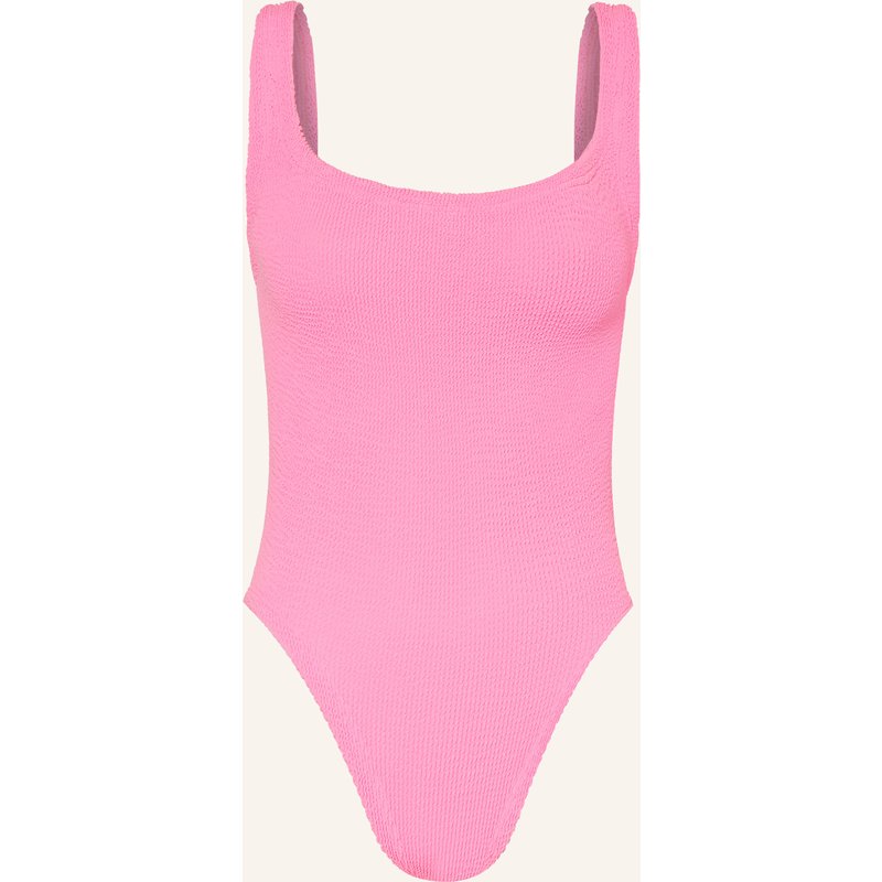 Hunza G Badeanzug Square Neck pink