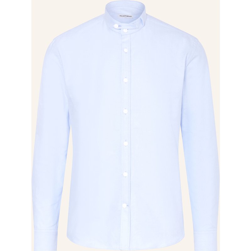 Heimatglück Tracht Trachtenhemd Max Regular Fit Mit Stehkragen blau