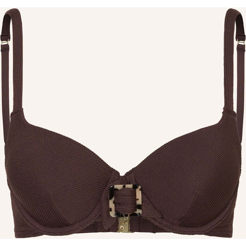 Cyell Bügel-Bikini-Top Wavy Brown braun