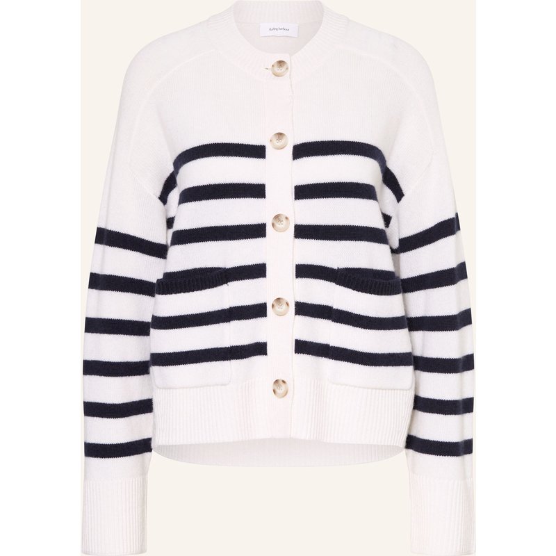 Darling Harbour Strickjacke Mit Cashmere weiss