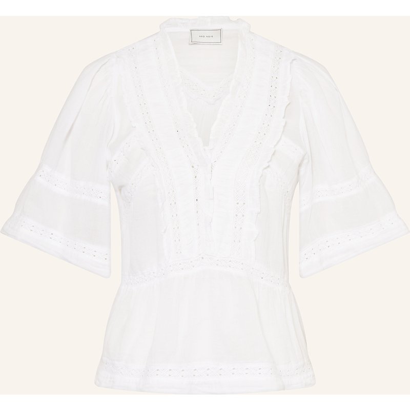 Neo Noir Blusenshirt Evienne Mit Rüschen weiss
