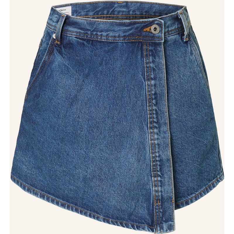 Pepe Jeans Jeansskort Regular Fit blau
