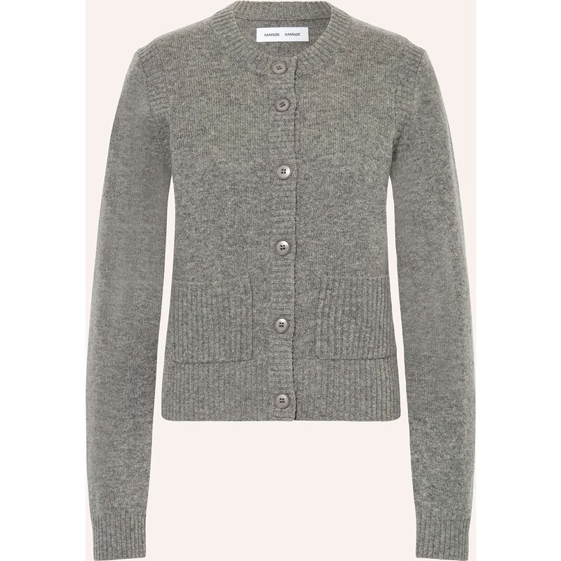 Samsøe Samsøe Strickjacke Saelif grau