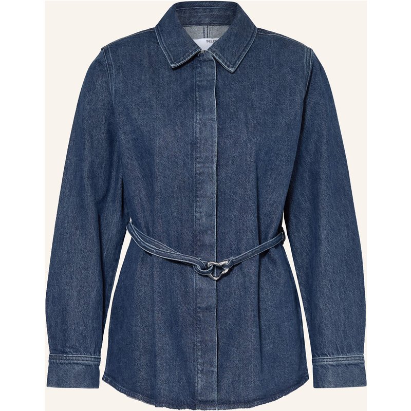 Selected Jeansbluse blau