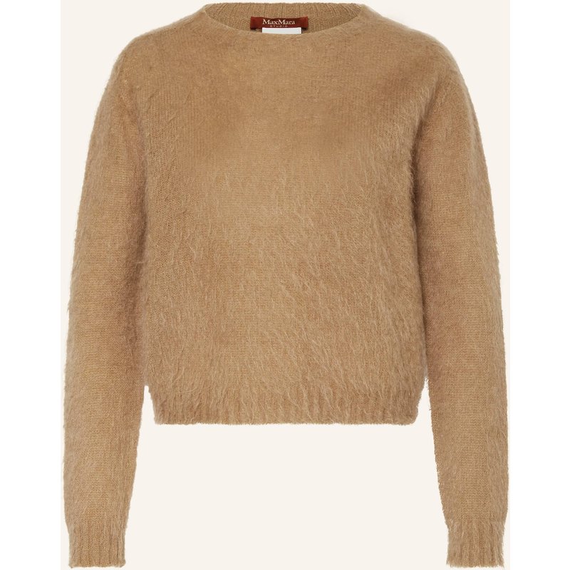 Max Mara Studio Pullover Aceto Mit Mohair braun