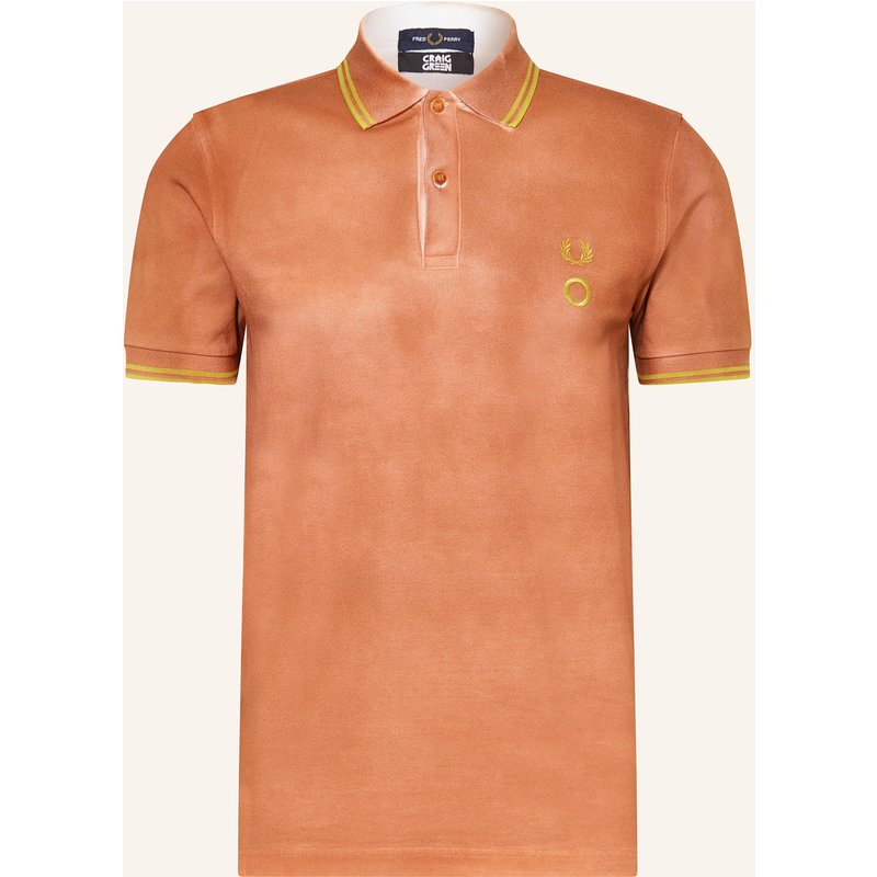 Fred Perry Piqué-Poloshirt Regular Fit rot