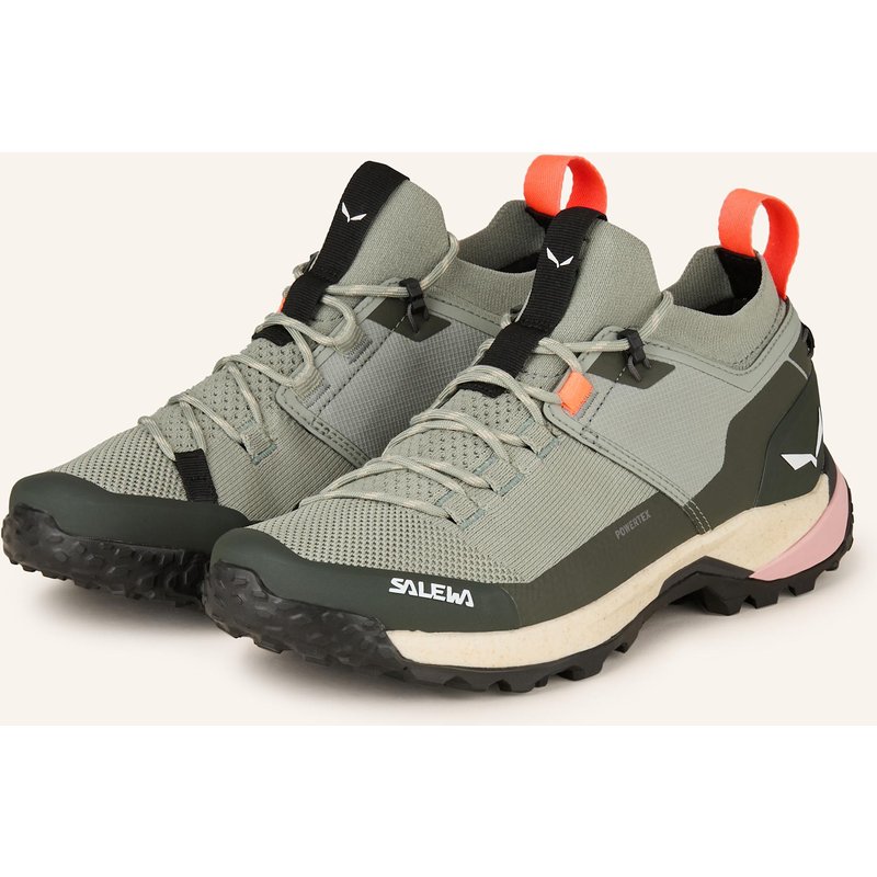 Salewa Wanderschuhe Puez 2 Knit Powertex gruen