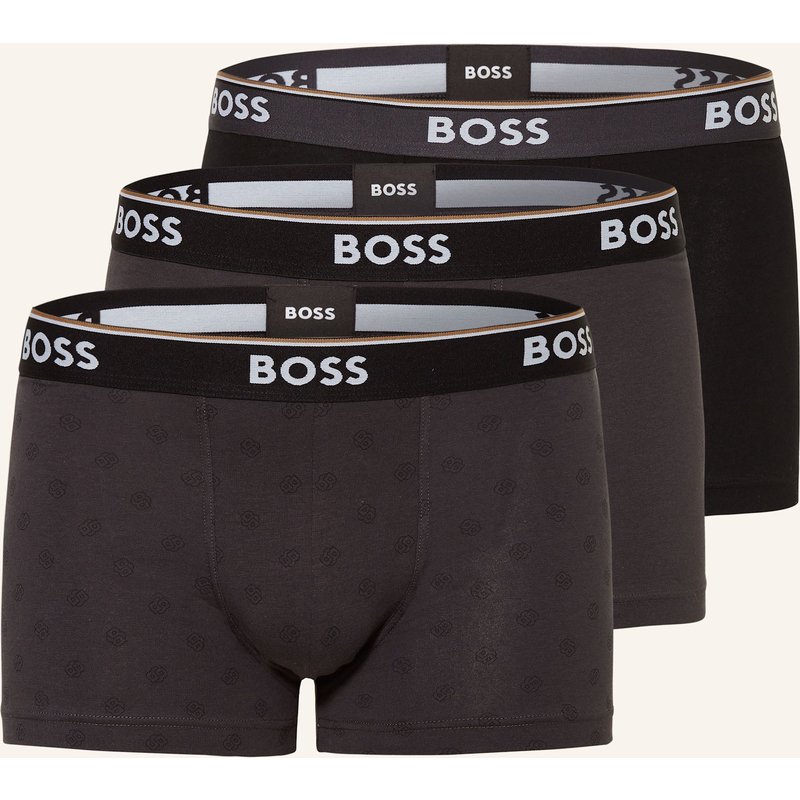 Boss 3er-Pack Boxershorts Power grau