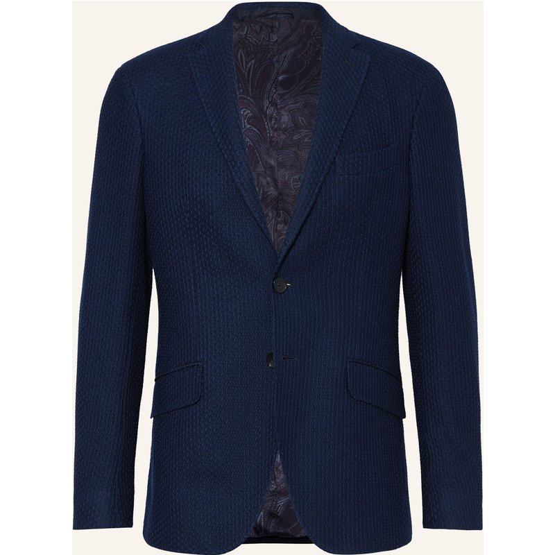 Etro Stricksakko Slim Fit blau