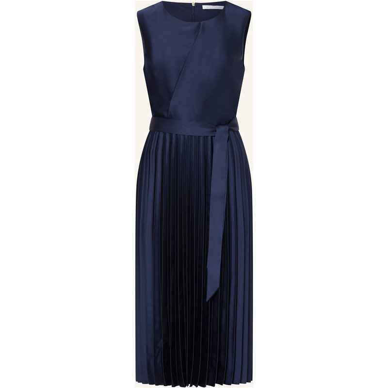 Betty&Co Satinkleid Mit Plissees blau