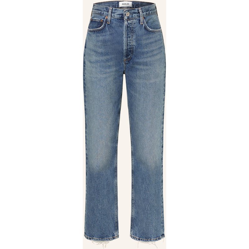 Agolde Straight Jeans 90's Pinch Waist blau